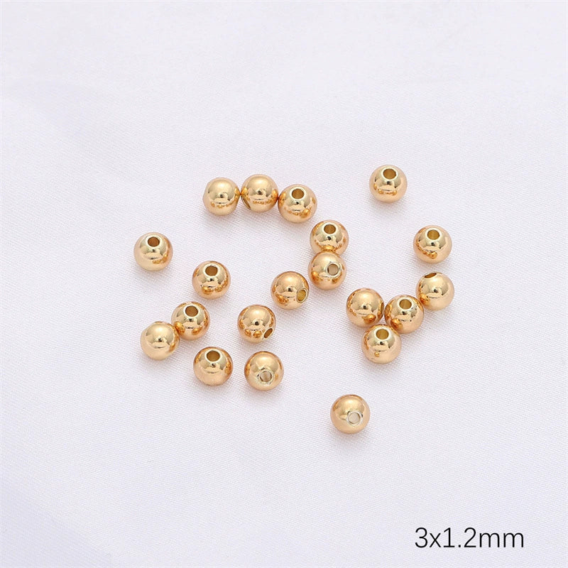 14K Gold Jewelry Accessories With Geometric Style Electroplated Beaded Extended Chain And Lobster Clasp For Diy Bracelet And Necklace - Image 34