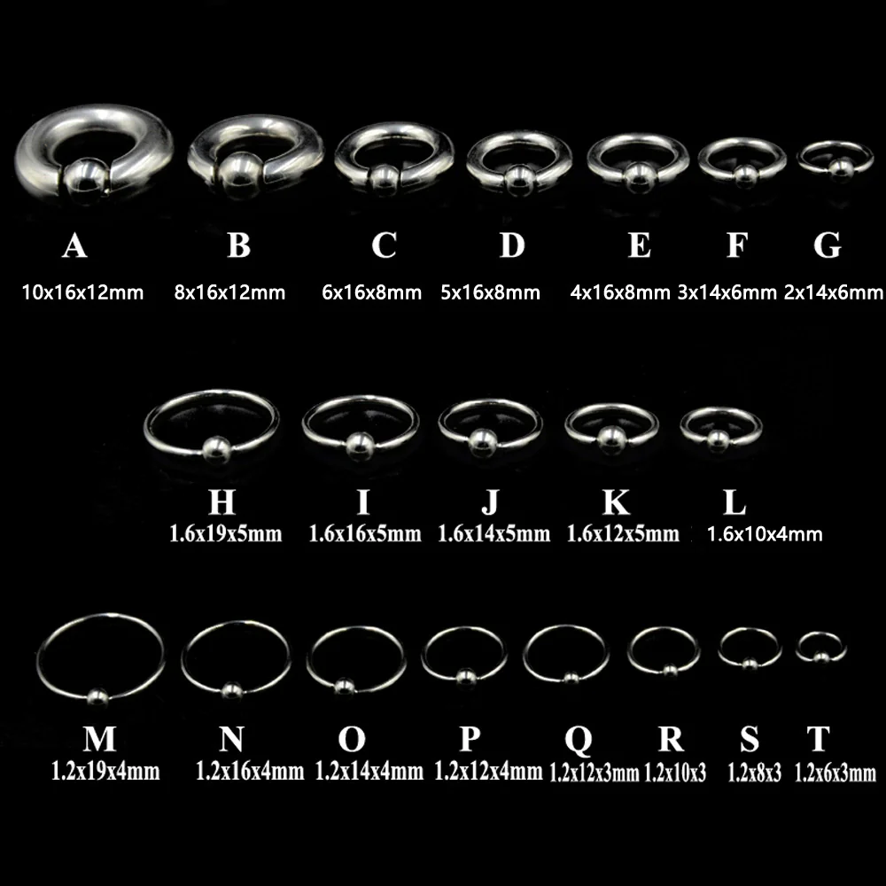 316L Stainless Steel Round Clip Ball Multipurpose Ring Earrings Ear Bone Ring Unisex Simple Style - Image 3