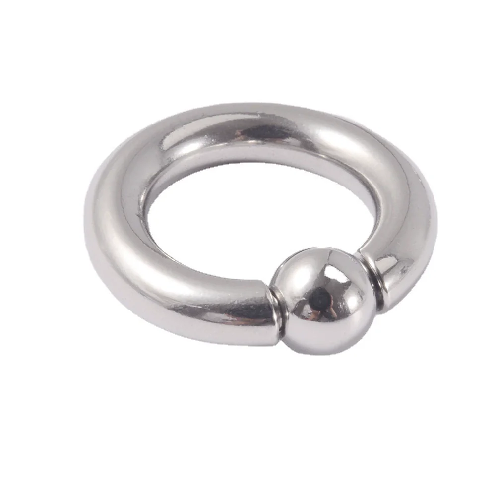 316L Stainless Steel Round Clip Ball Multipurpose Ring Earrings Ear Bone Ring Unisex Simple Style - Image 5
