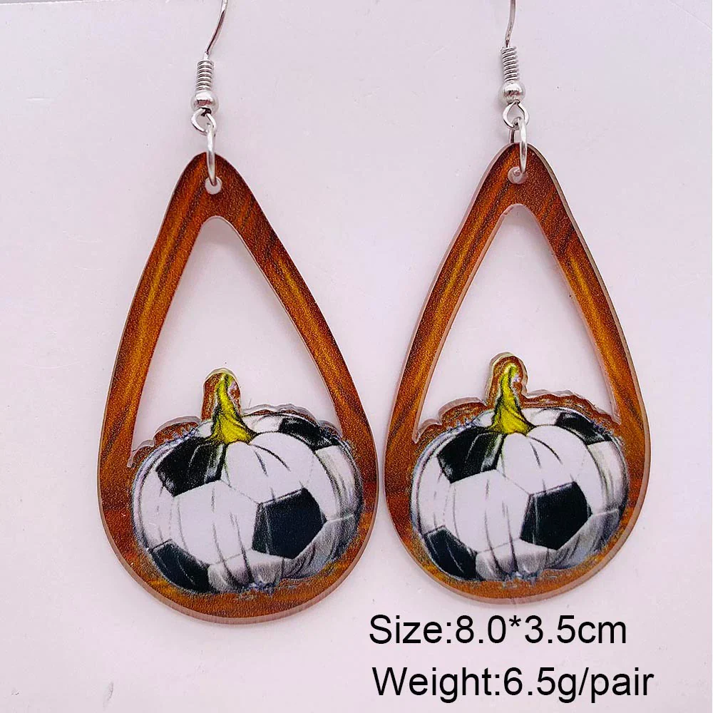 Acrylic Handmade Ushaped Leopard Print Geometric Women's Earrings - Image 10