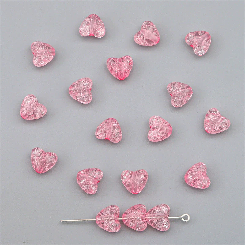 Acrylic Heart Shaped Beads For Handmade Jewelry Bracelet Earrings Accessories - Image 10