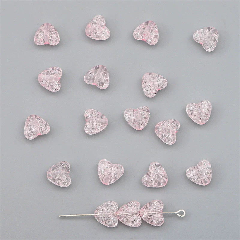 Acrylic Heart Shaped Beads For Handmade Jewelry Bracelet Earrings Accessories - Image 11