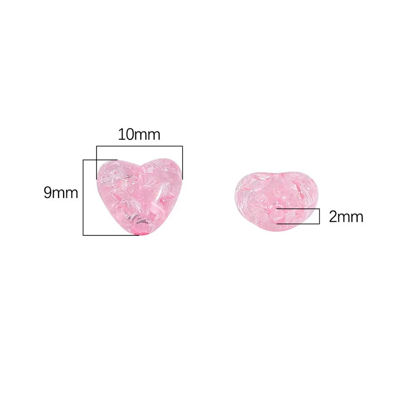 Acrylic Heart Shaped Beads For Handmade Jewelry Bracelet Earrings Accessories - Image 5
