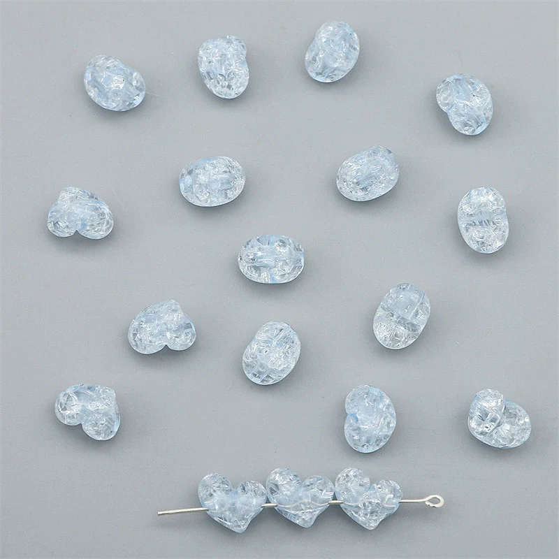 Acrylic Loose Beads For Jewelry Accessories Handmade Cartoon Style Peach Heart Shape - Image 12