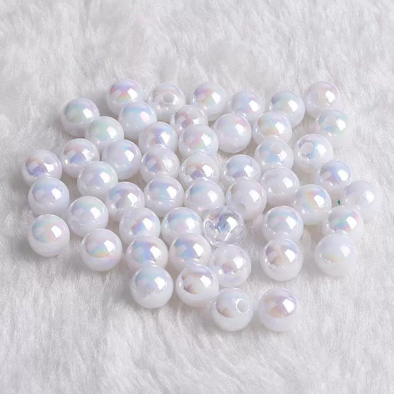Acrylic Round Beads Handmade Diy Earrings And Bracelet Loose Bead Accessories - Image 6