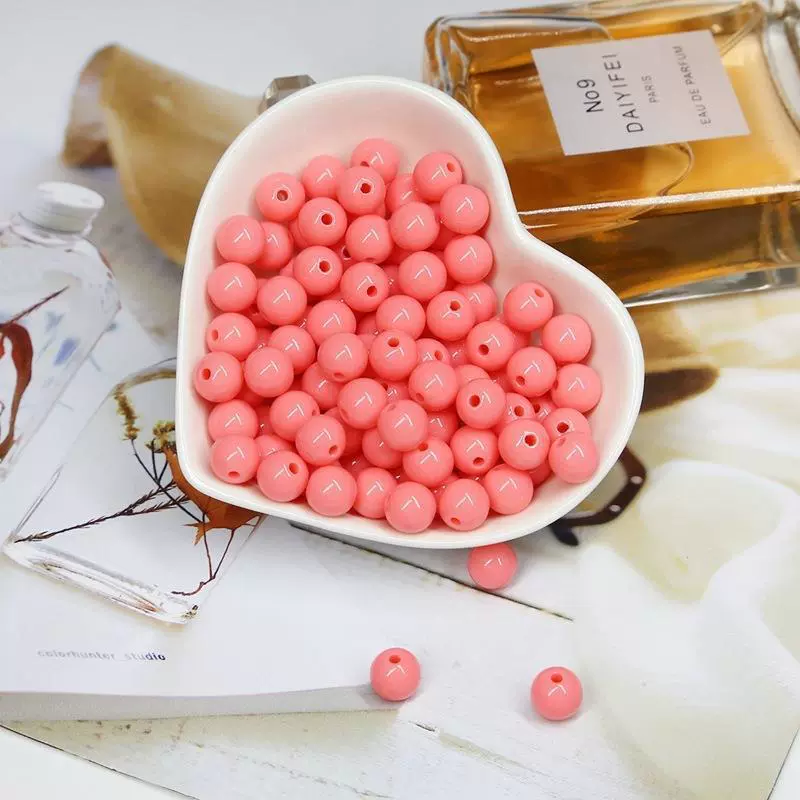 Acrylic Solid Beads Handmade Mobile Phone Chain Necklace Accessories - Image 12