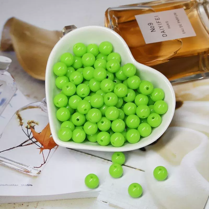 Acrylic Solid Beads Handmade Mobile Phone Chain Necklace Accessories - Image 14