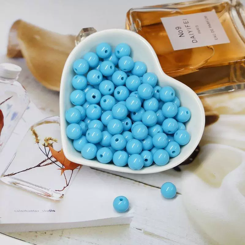 Acrylic Solid Beads Handmade Mobile Phone Chain Necklace Accessories - Image 16