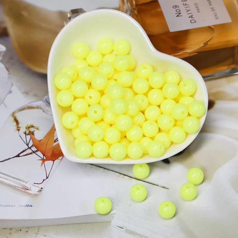 Acrylic Solid Beads Handmade Mobile Phone Chain Necklace Accessories - Image 18