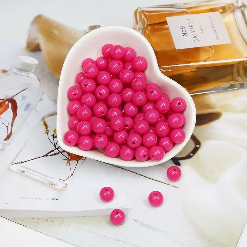 Acrylic Solid Beads Handmade Mobile Phone Chain Necklace Accessories - Image 21
