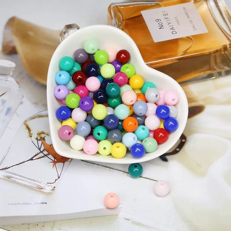Acrylic Solid Beads Handmade Mobile Phone Chain Necklace Accessories - Image 24