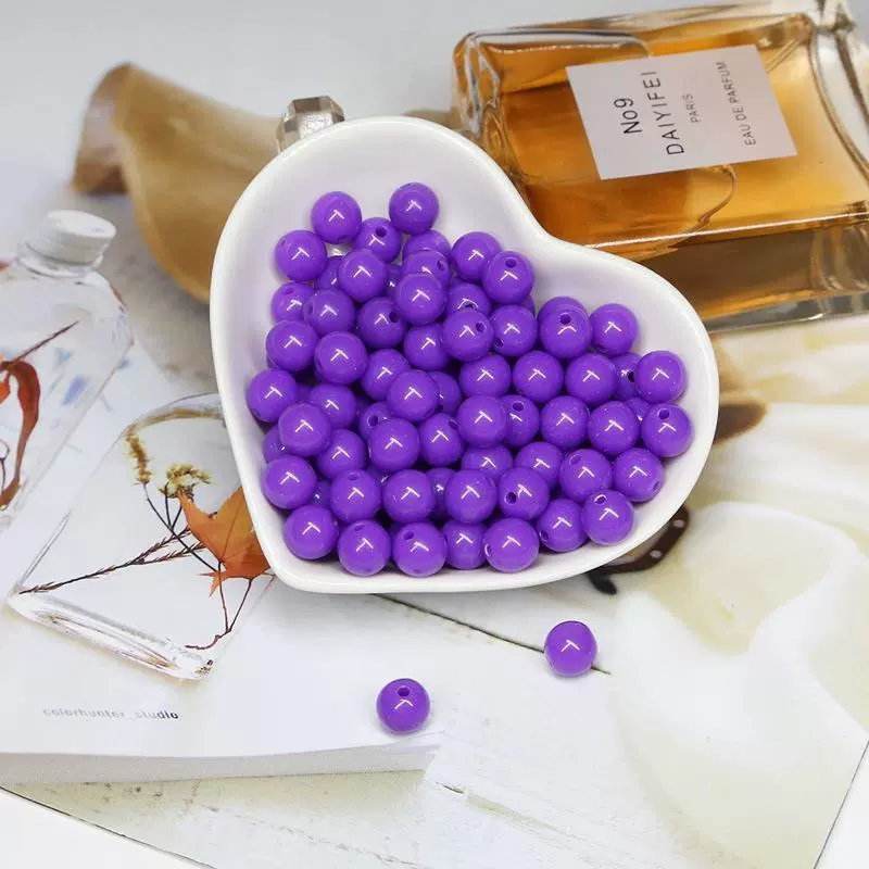 Acrylic Solid Beads Handmade Mobile Phone Chain Necklace Accessories - Image 4