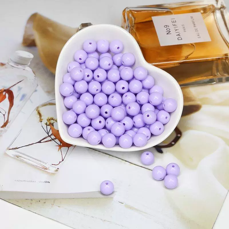 Acrylic Solid Beads Handmade Mobile Phone Chain Necklace Accessories - Image 5