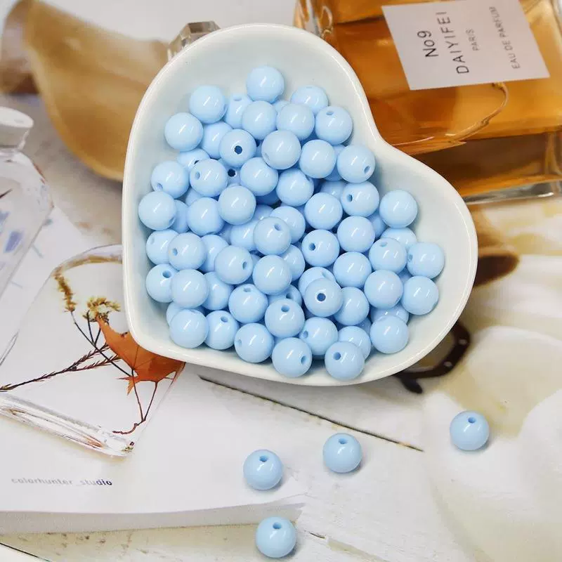 Acrylic Solid Beads Handmade Mobile Phone Chain Necklace Accessories - Image 6