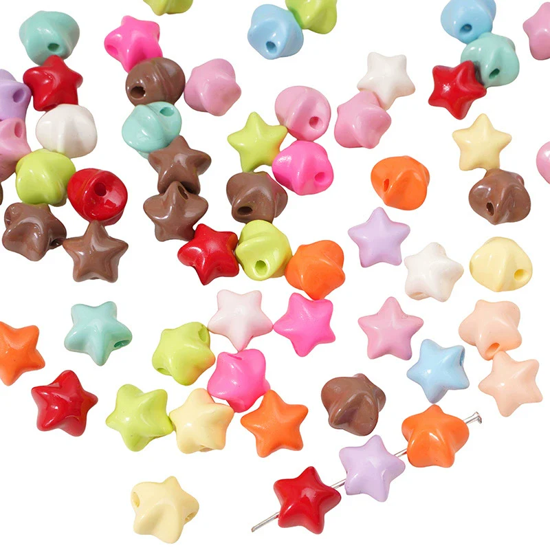Acrylic Star Beads Handmade Jewelry Accessories For Bracelet Necklace Pendant - Image 6
