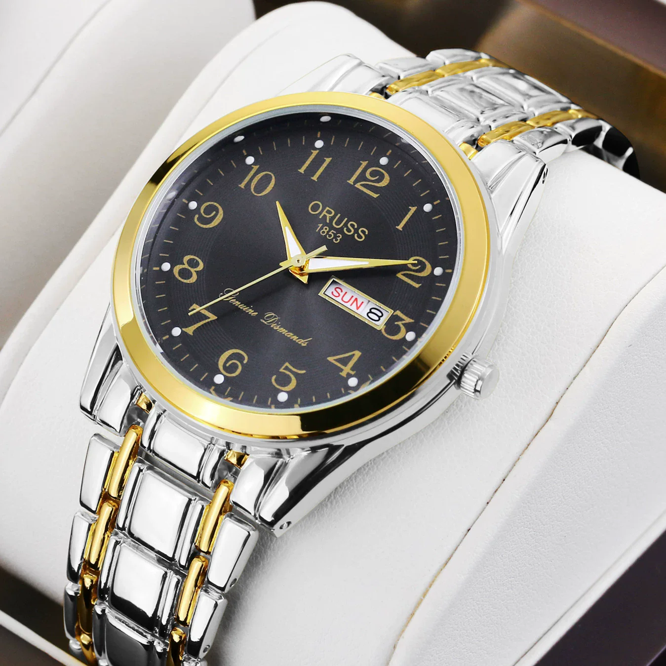 Adult Watch Alloy Case And Strap Round Dial Digital Quartz Luminous Waterproof - Image 7