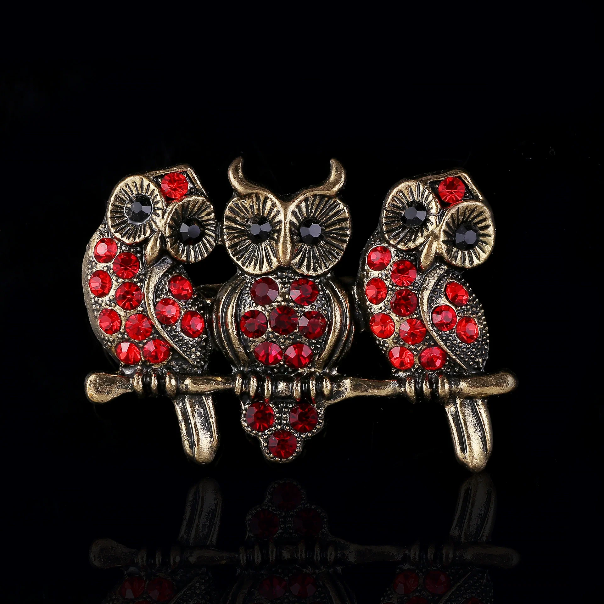 Alloy Animal Owl Fashion Brooch Electroplated For Clothing Accessories Unisex And Men's - Image 3