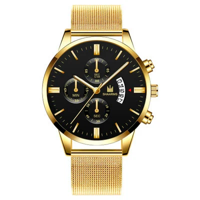 Alloy Band And Case Men's Casual Business Round Dial Scale Quartz Watch - Image 10