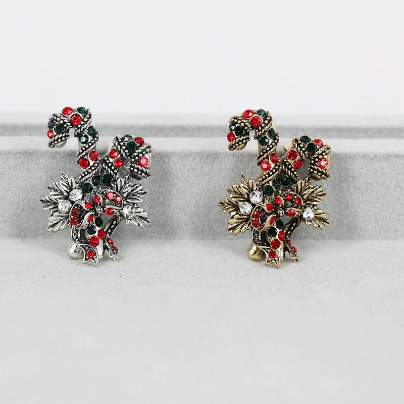 Alloy Bow Brooch With Diamond Design For Women Holiday Festival Element - Image 3