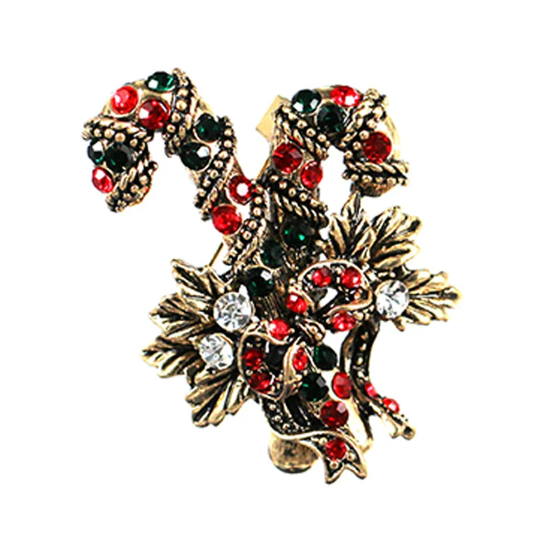 Alloy Bow Brooch With Diamond Design For Women Holiday Festival Element - Image 5