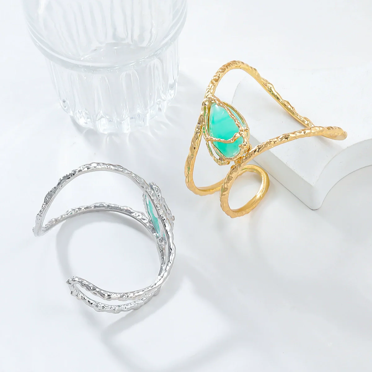 Alloy Bracelet Electroplating Geometric Hip Hop Ladies Jewelry - Image 2