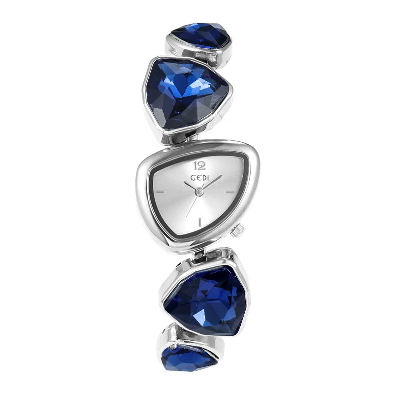 Alloy Bracelet Watch Irregular Crystal Strap Light Luxury Fashion Design - Image 9