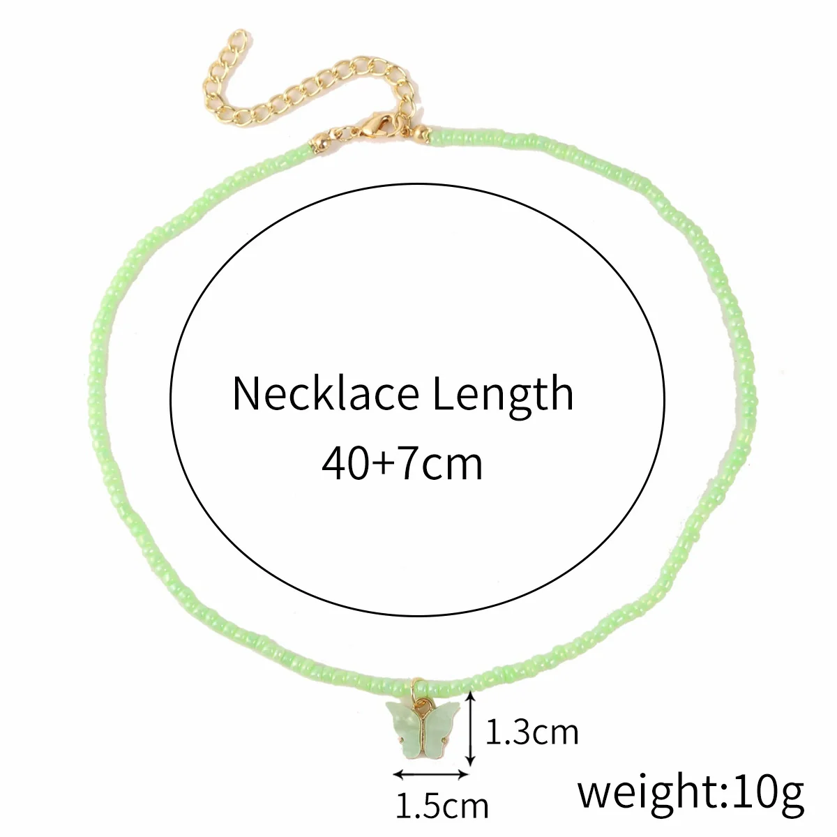 Alloy Butterfly Women's Collarbone Necklace With Electroplating Treatment - Image 11