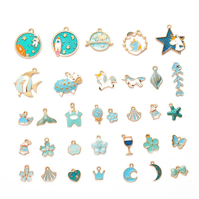 Alloy Cartoon Dripping Oil Handmade Pendant Earrings Jewelry Mobile Phone Shell Accessories Wholesale - Image 10