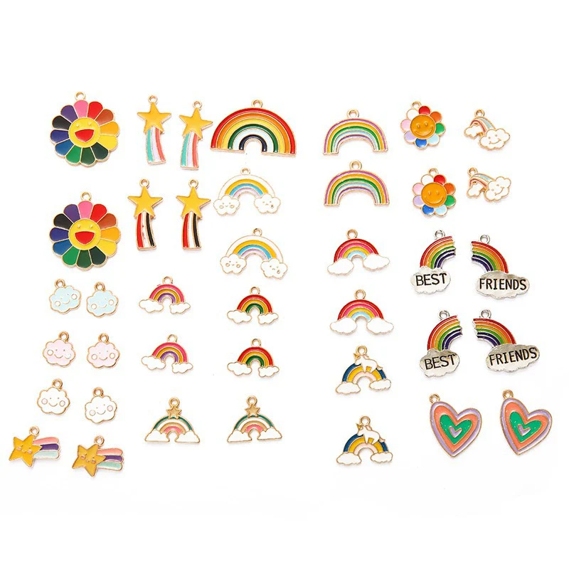 Alloy Cartoon Dripping Oil Handmade Pendant Earrings Jewelry Mobile Phone Shell Accessories Wholesale - Image 12