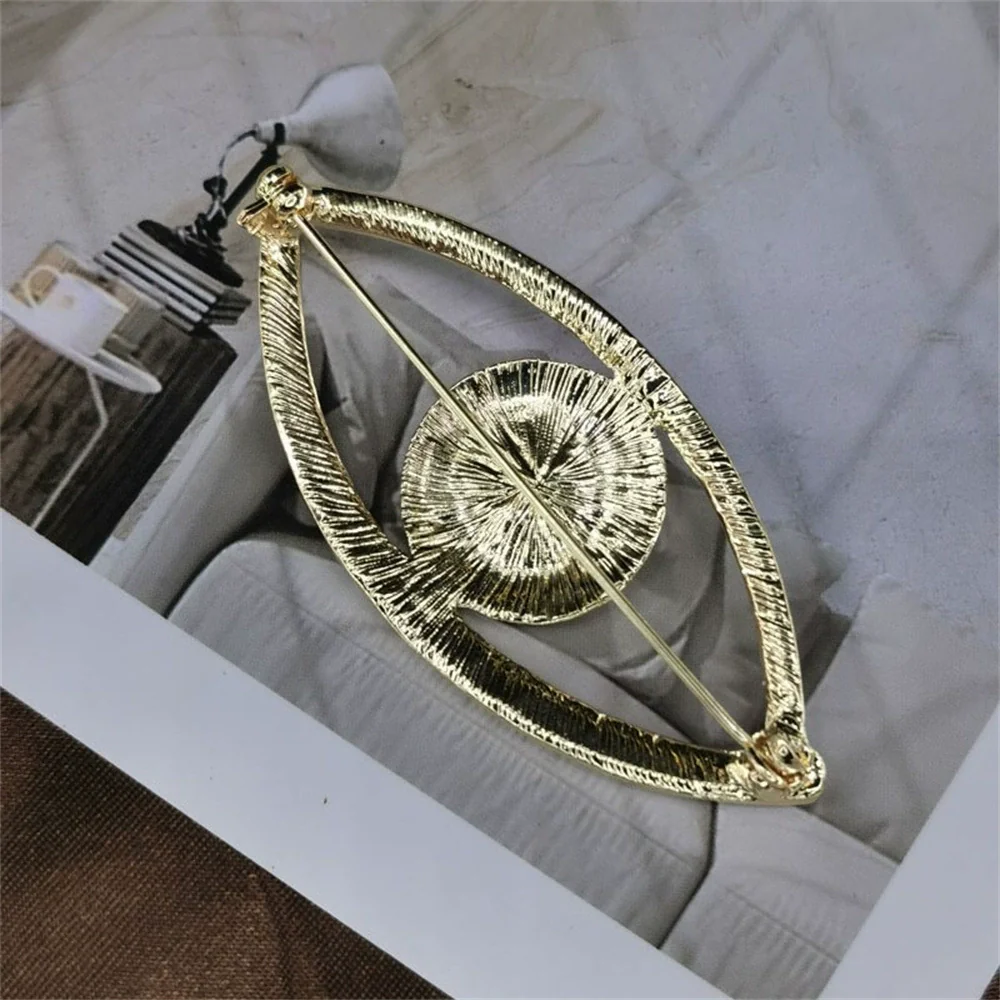 Alloy Diamond Retro Style Elf Devil's Eye Brooch Unisex Accessories - Image 4