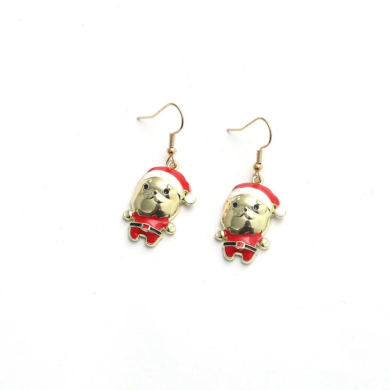 Alloy Dripping Oil Puppy Style Earrings And Necklace Set - Image 4