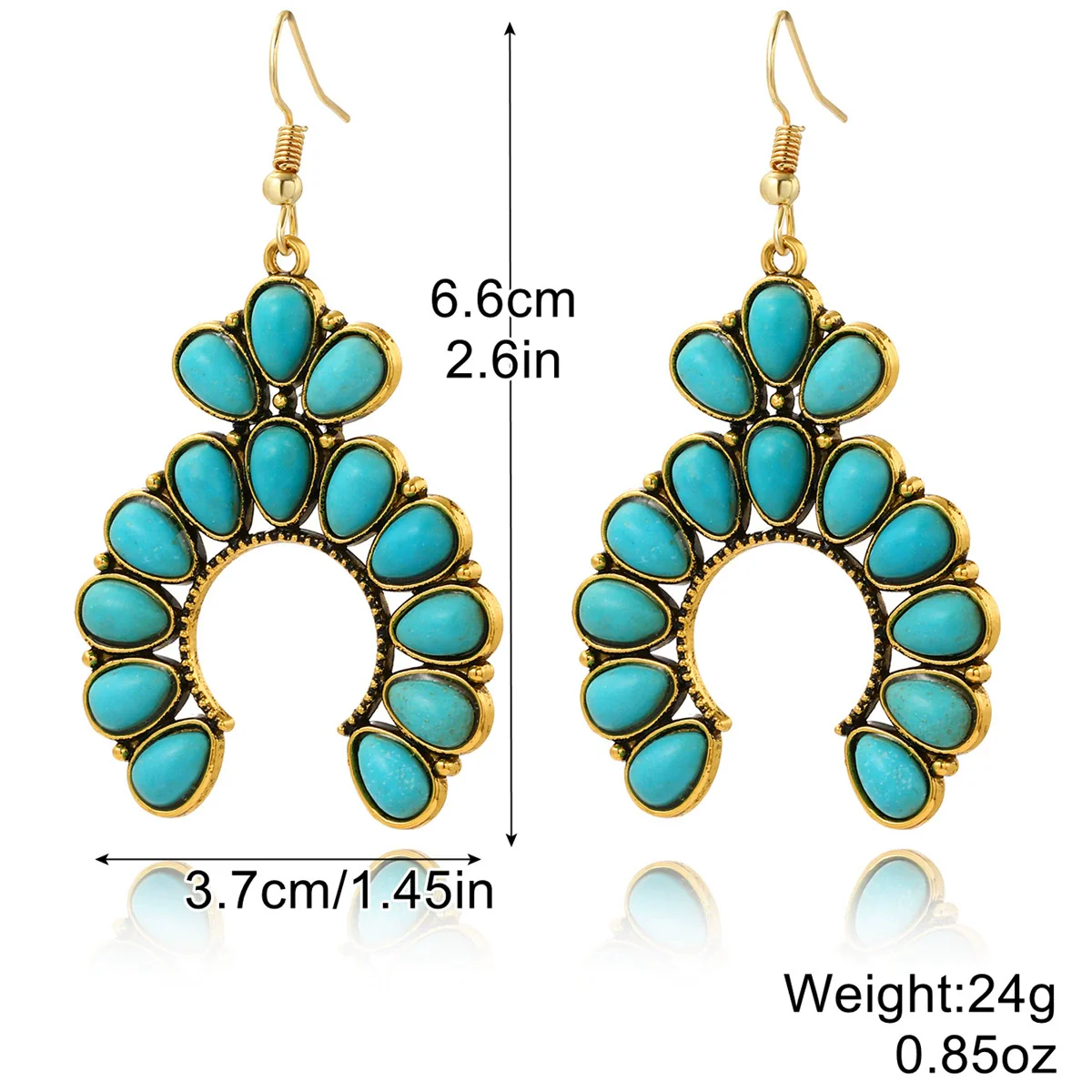 Alloy Electroplated Geometric Heart Earrings - Image 18