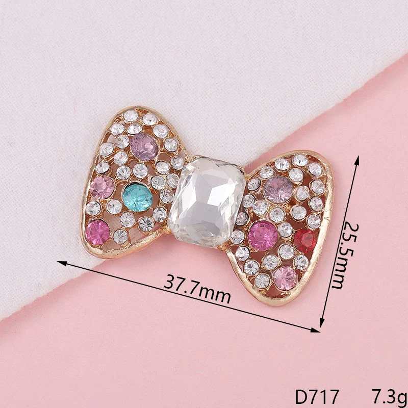 Alloy Fashion Bow Style Painted Mobile Phone Case Jewelry Accessories With Electroplating - Image 4