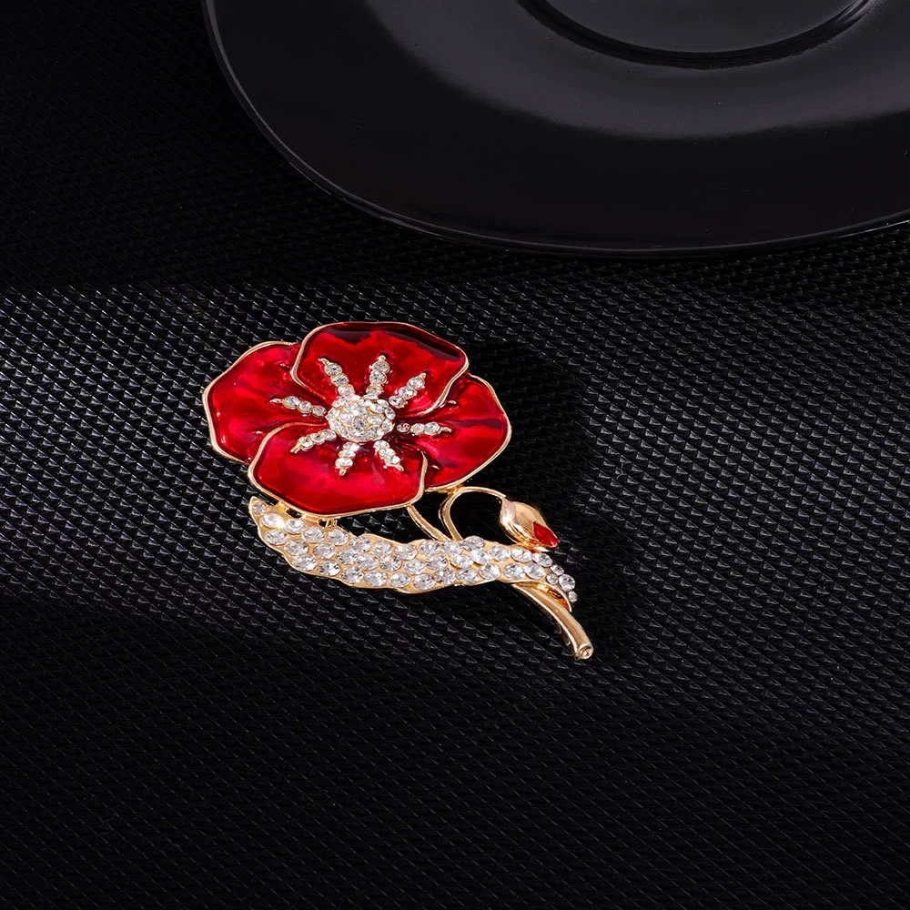 Alloy Flower Brooch Highend Electroplated Clothes Accessories - Image 2