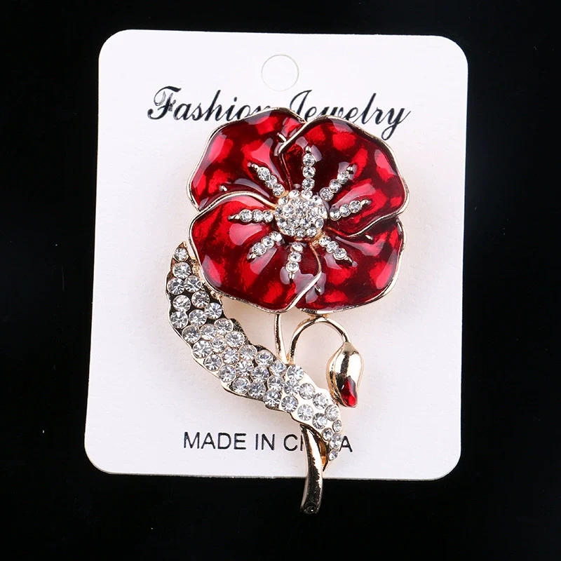 Alloy Flower Brooch Highend Electroplated Clothes Accessories - Image 4