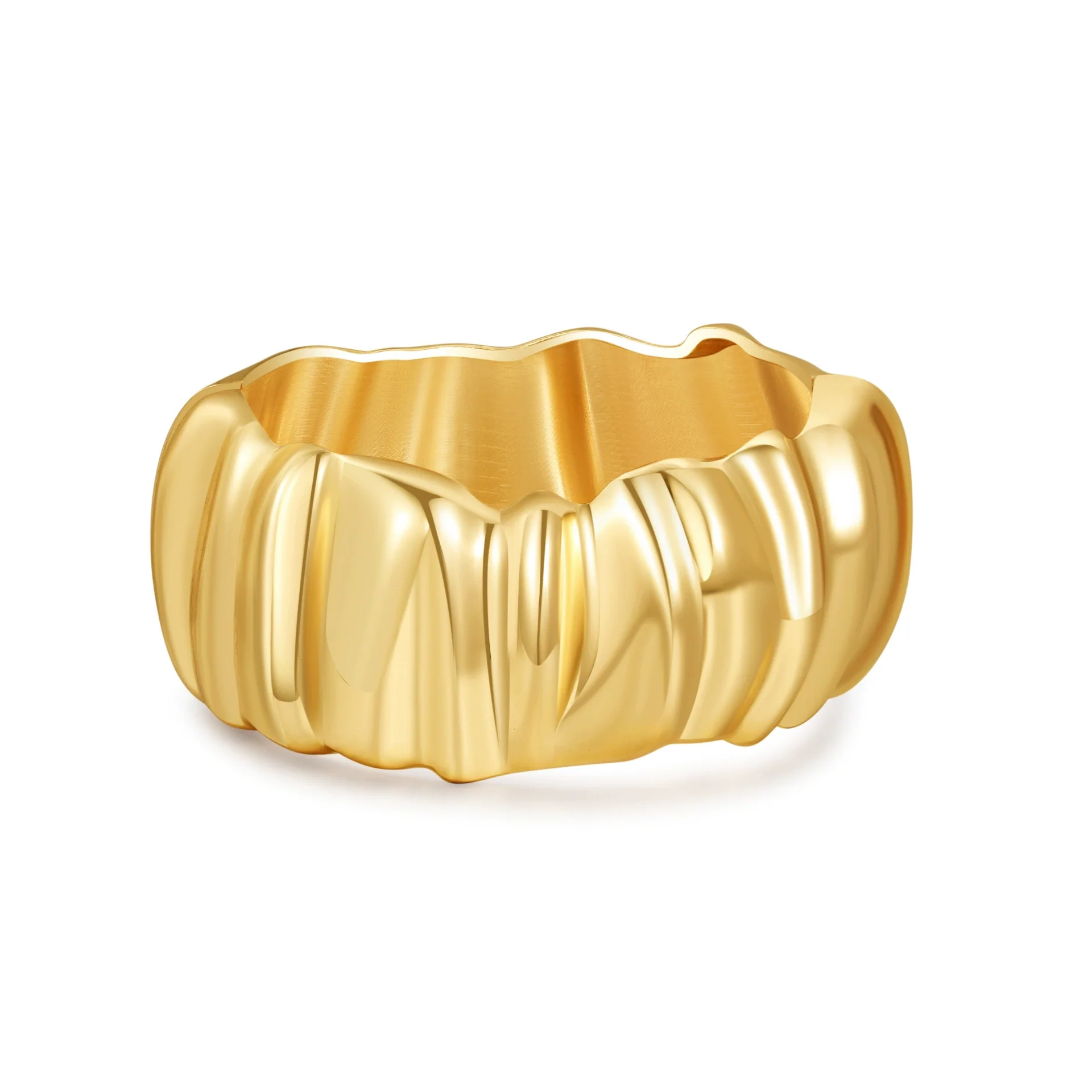 Alloy Geometric Electroplating Water Drop Glossy Asymmetric Spring Opening Unisex Bracelet - Image 23