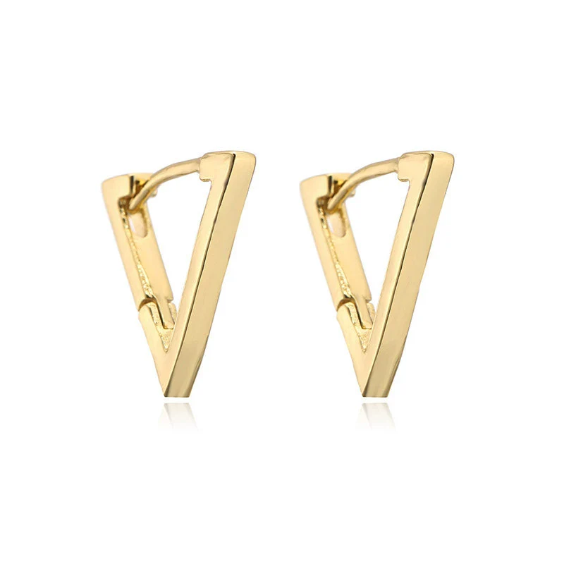 Alloy Geometric Fivepointed Star Square Light Luxury Electroplated Women's Earrings - Image 5