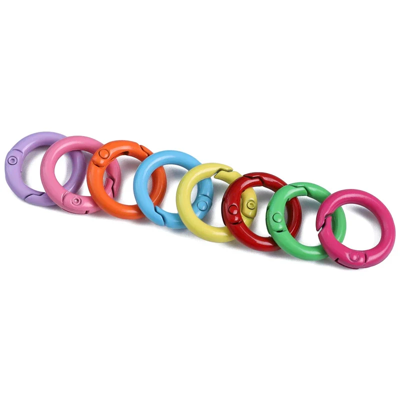 Alloy Geometric Painted Round Handmade Key Ring And Mobile Phone Chain Jewelry Accessories - Image 4