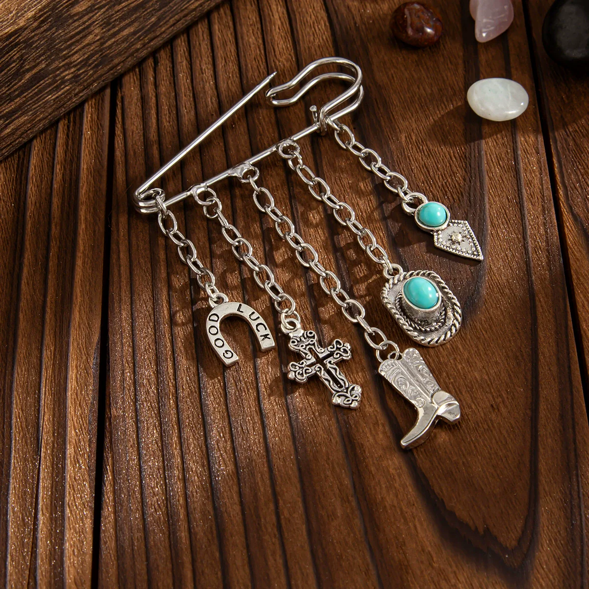 Alloy Geometric Retro Pendant Anklet For Women - Image 4