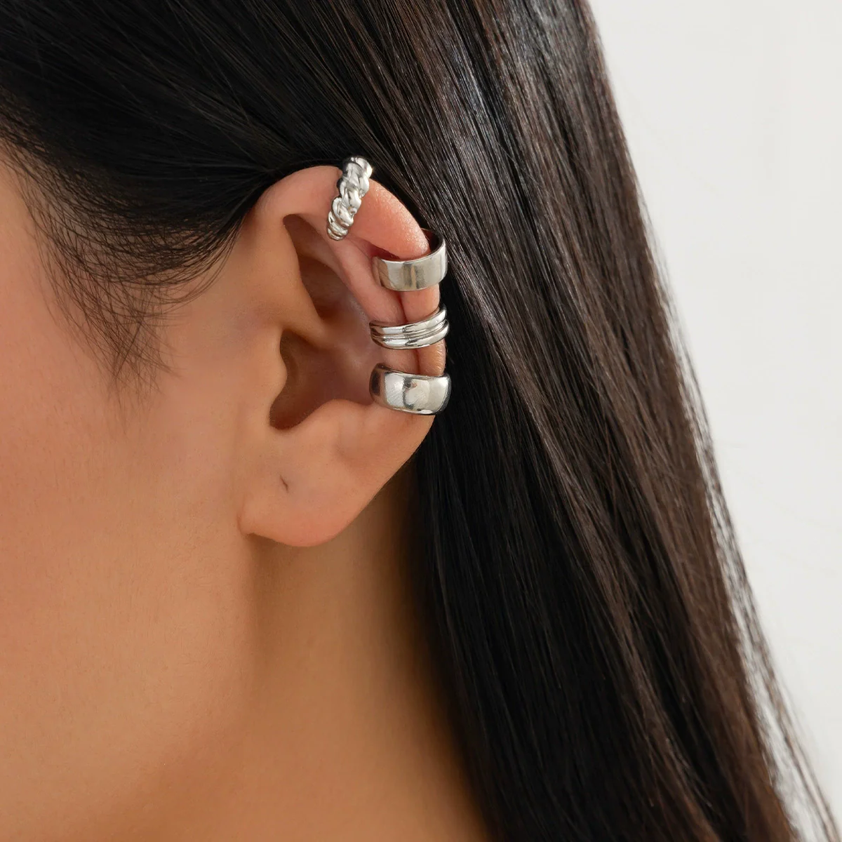 Alloy Geometric Retro Style Earring Suit With Electroplating Treatment - Image 3