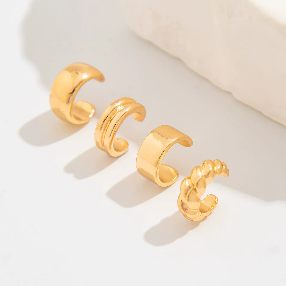 Alloy Geometric Retro Style Earring Suit With Electroplating Treatment - Image 4