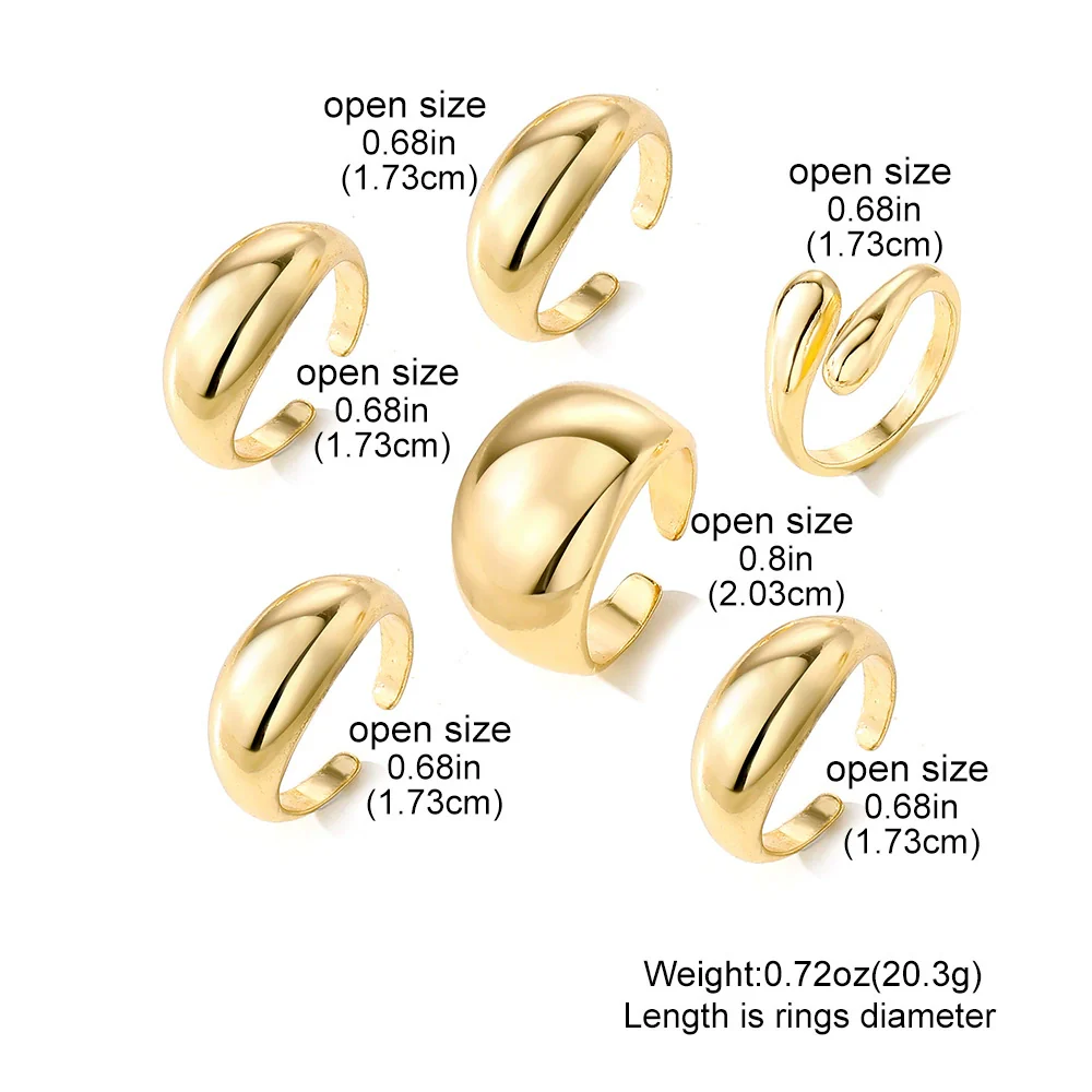 Alloy Geometric Spherical Opening Ring Electroplated - Image 4