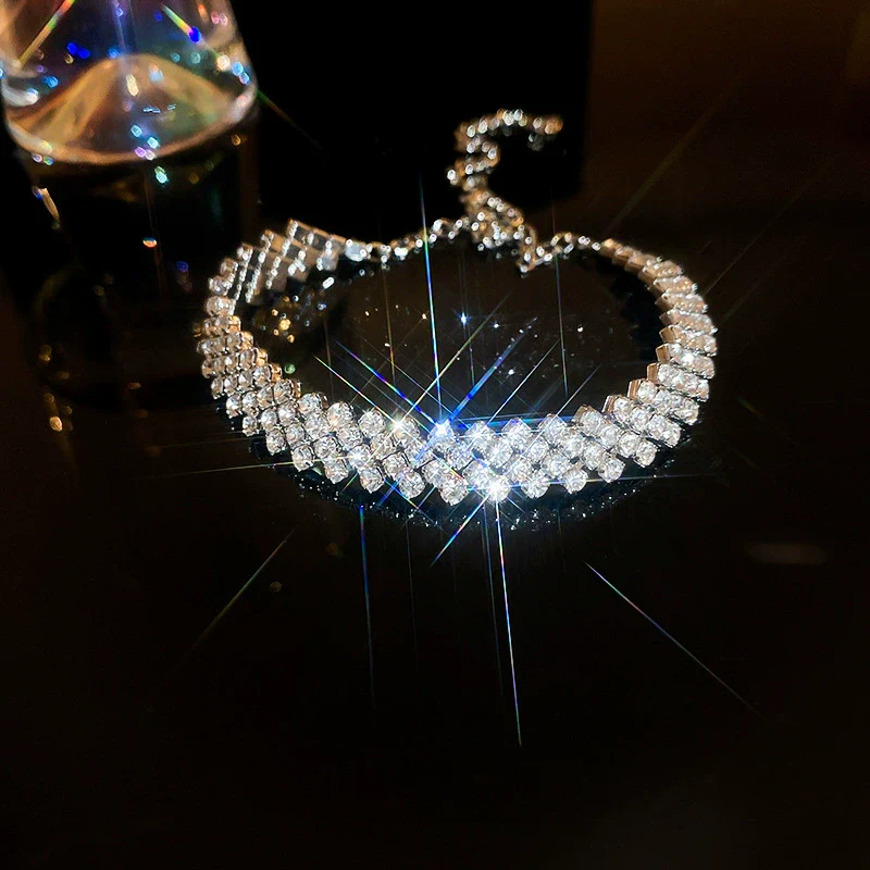 Alloy Geometric Zircon Women's Minimalist Adjustable Bracelet - Image 12