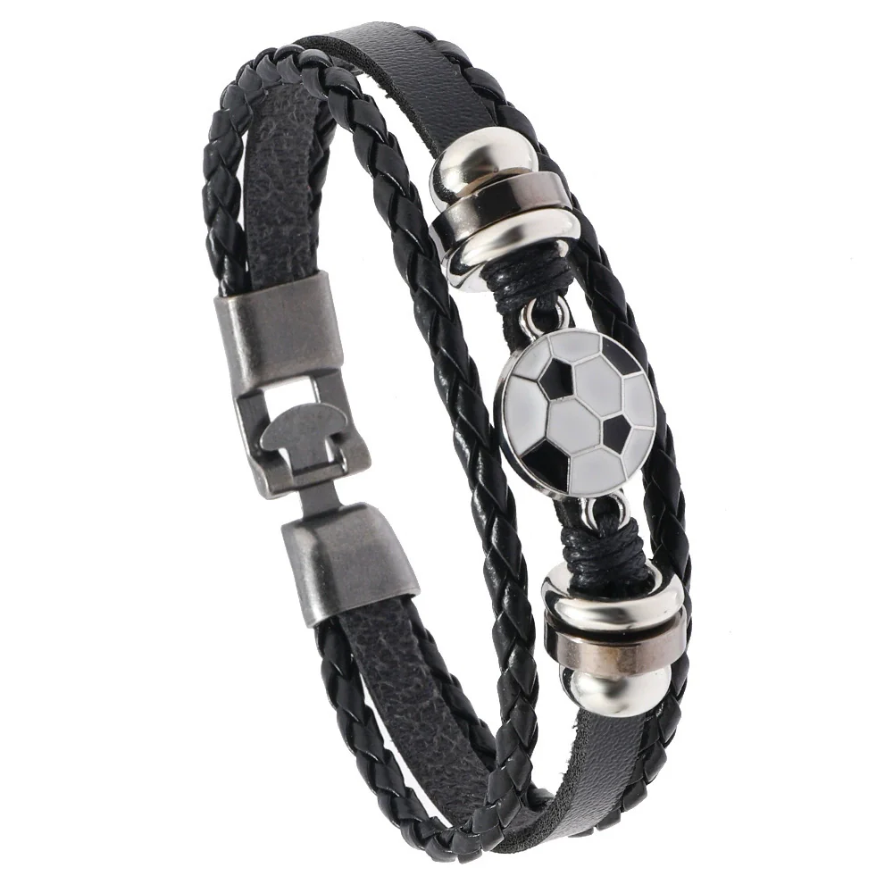 Alloy Handmade Retro Multilayer Woven Beaded Leather Bracelet For Men And Unisex - Image 6