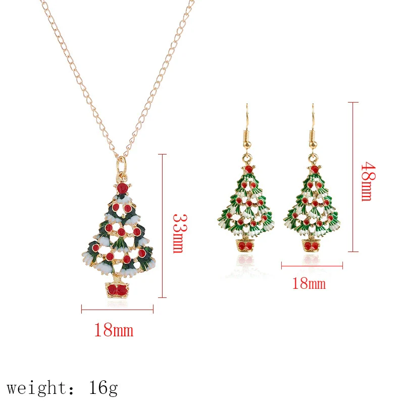 Alloy Jewelry Set With Plant Flowers Pattern Water Wave Chain For Women Earrings And Necklace With Festival Elements - Image 4