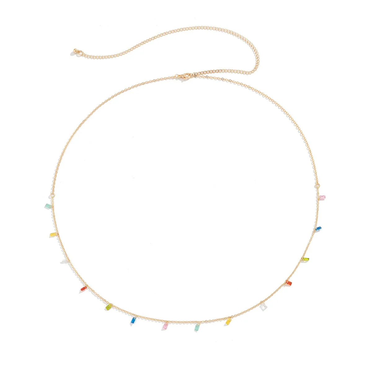 Alloy Jewelry Stars Rhinestone Tassel Waist Chain Body Chain For Female Simple Style - Image 4
