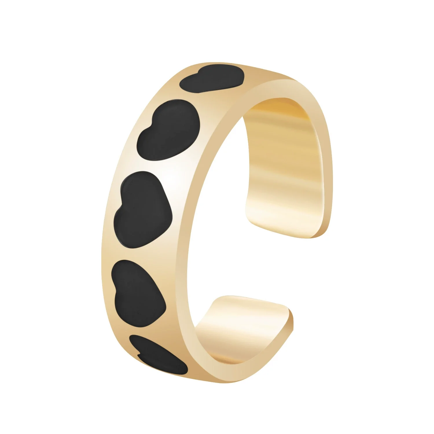 Alloy Love Heart Electroplated Ring Set For Women - Image 7