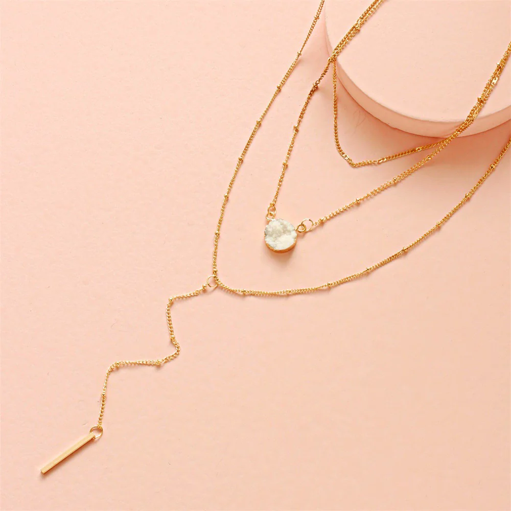 Alloy Multilayer Butterfly Personality Fashion Women's Necklace With Letters Numbers Text Pattern And Electroplating Design - Image 20