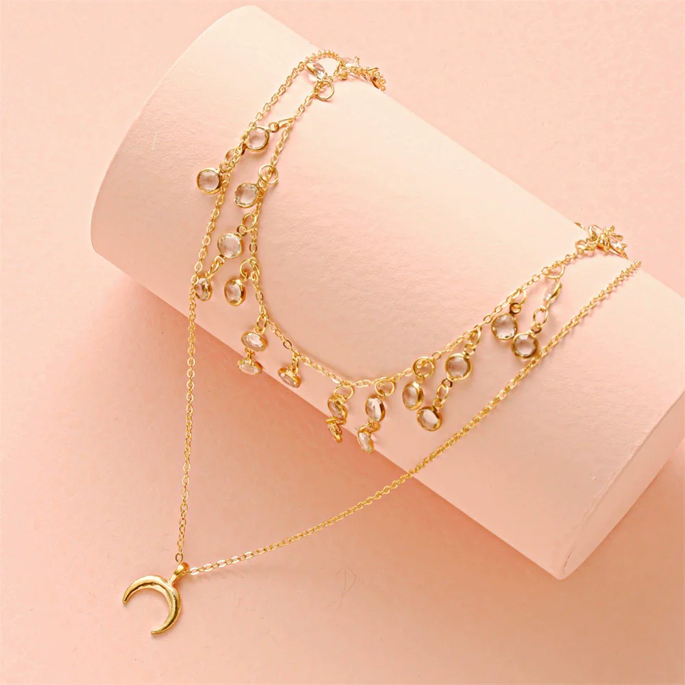 Alloy Multilayer Butterfly Personality Fashion Women's Necklace With Letters Numbers Text Pattern And Electroplating Design - Image 21