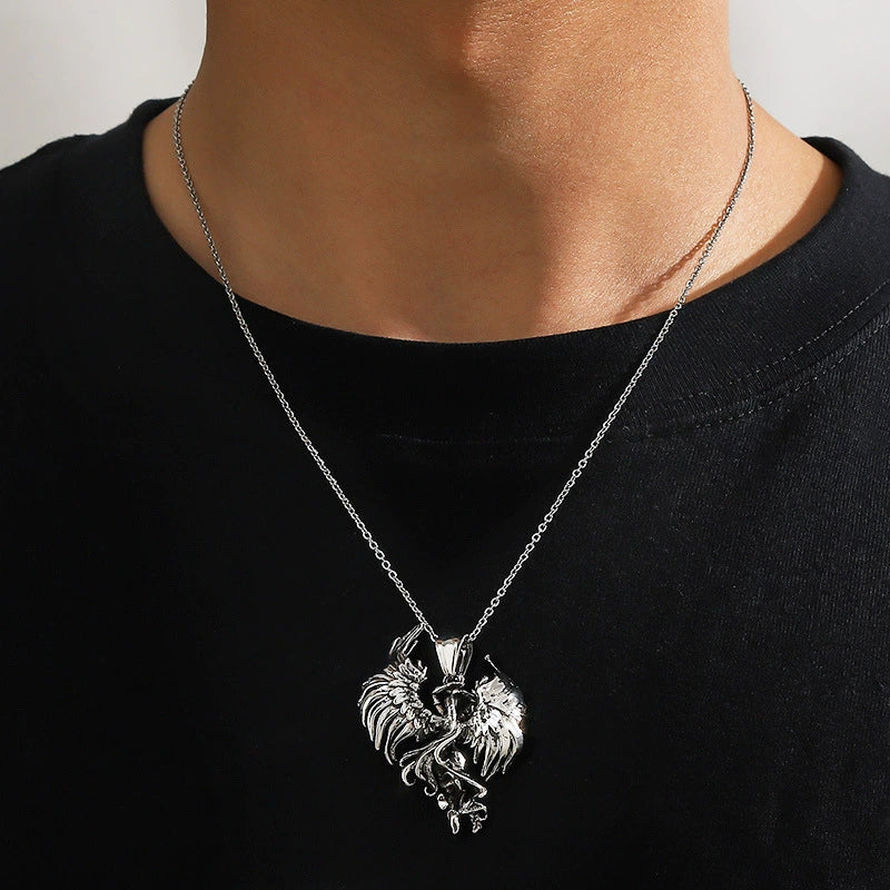 Alloy Pendant Necklace With Cartoon Character Design And Electroplating Unisex Style - Image 4